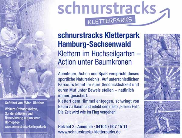 Schnurstracks Kletterpark Aumühle